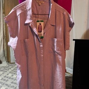 Women’s Lavender Short Sleeve Blouse